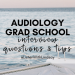 audiology grad school interview questions and tips by listen with lindsay @listenwithlindsay