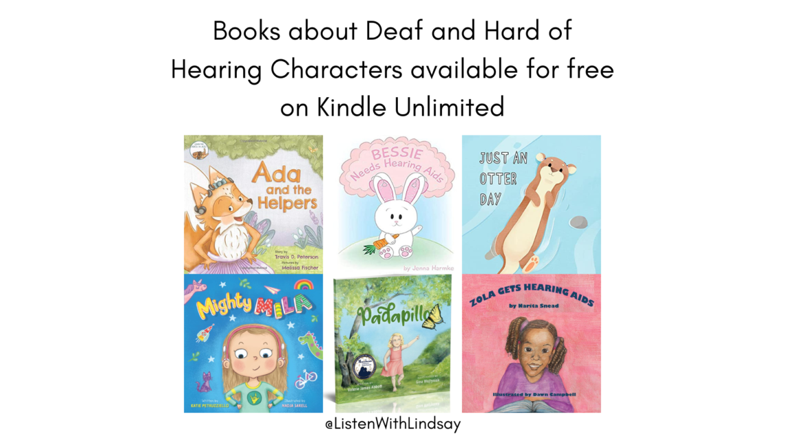 Books about Deaf and Hard of Hearing Characters available for free on Kindle Unlimited
